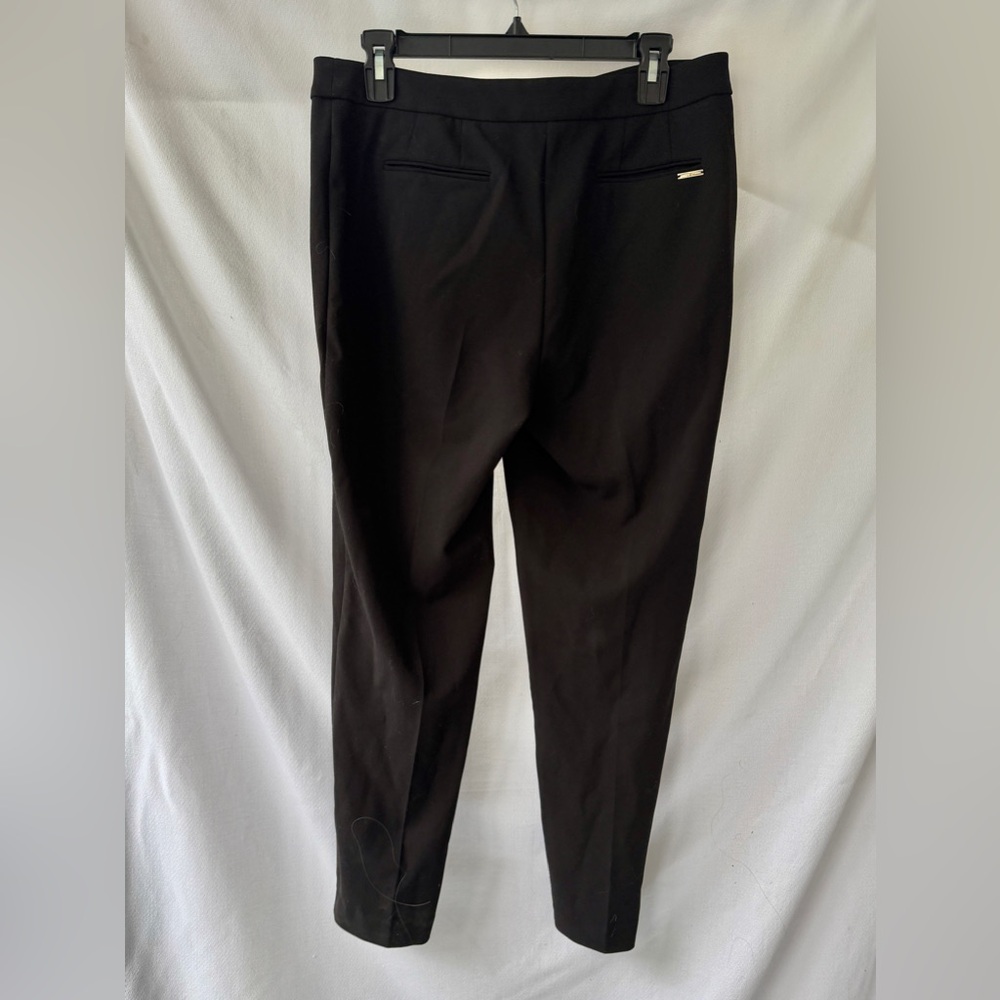 Like New Anne Klein Flat Front Black Dress Pants 6 - Picture 2 of 3